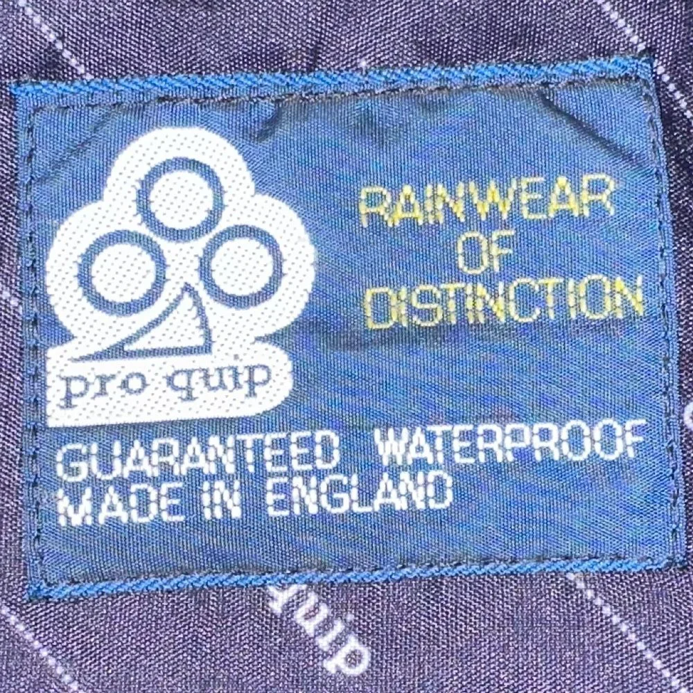 Men's Vintage ProQuip Waterproof Gore-Tex Golf Rain Coat Jacket Plaid Size Large
